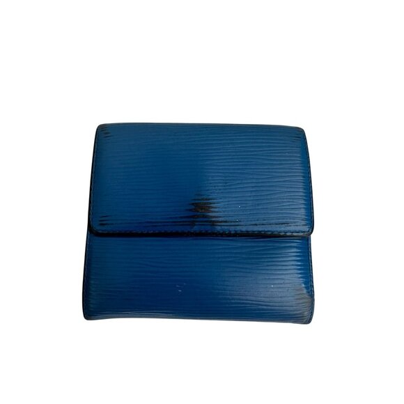 LOUIS VUITTON Epi Leather Blue Snap Closure Wallet - Picture 4 of 8